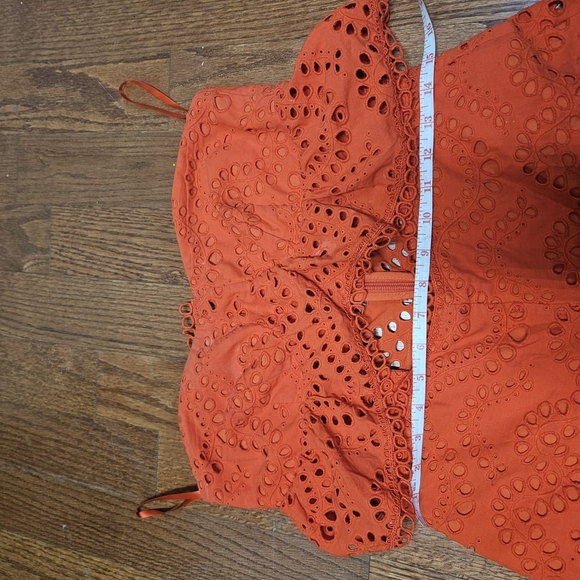 Topshop Red Strapless Jumpsuit with Sweetheart Neckline - Picture 7 of 11